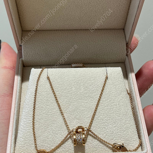 18k 불** 랩다이아 파베 목걸이