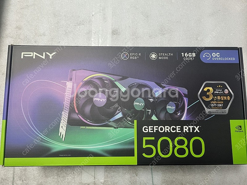 제목 : PNY RTX 5080 EPIC-X Tripl...--0