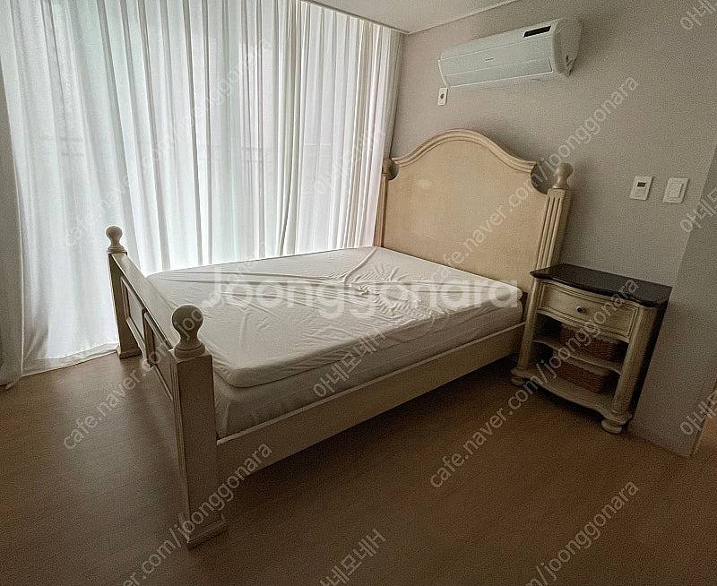 침대 협탁 와이드장--1