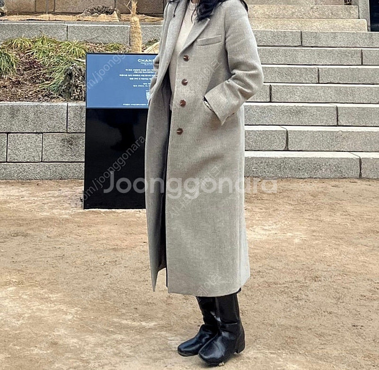 온앤온 헤링본 울코트--5