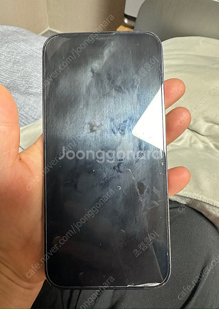 울산)아이폰14프로맥스 256 퍼플 기스 찍힘있음--0