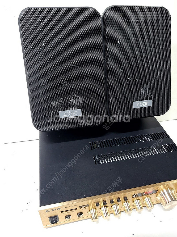 2채널 앰프 MK-120CG 와 스피커 2개 팝니다--3