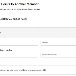 메리어트 포인트 33,000포인트(9.6)양도합니다.
