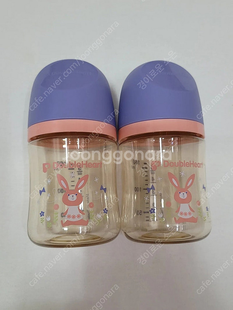 (노꼭지) 더블하트 3세대 젖병 160ml 2개 일괄--0