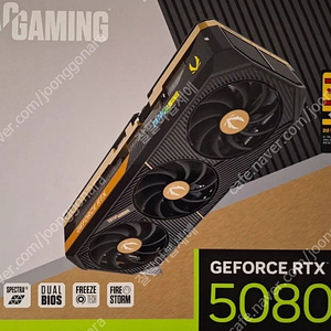 ZOTAC 지포스 RTX5080 솔리드 OC 판매합니다. [개봉품]