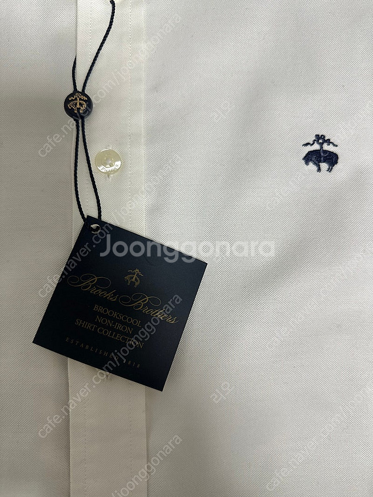 브룩스브라더스 논아이론 화이트 셔츠--2