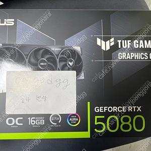 RTX 5080 ASUS TUF GAMING OC 판매합니다