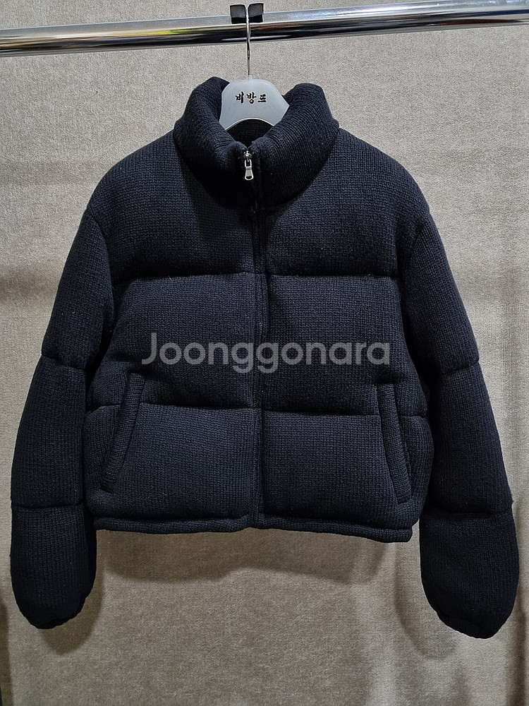 여성 XS DKNY 한섬 구스다운 캐시미어 울 혼방 니...--0