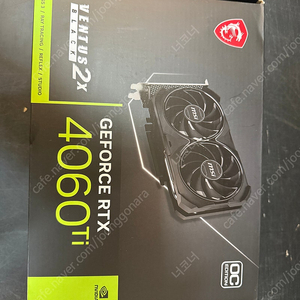 MSI 지포스 RTX 4060 Ti 벤투스 2X 블랙 OC D6 8GB 미개봉 신품