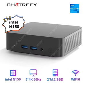 (미사용) Chatreey T9H 미니 PC N150