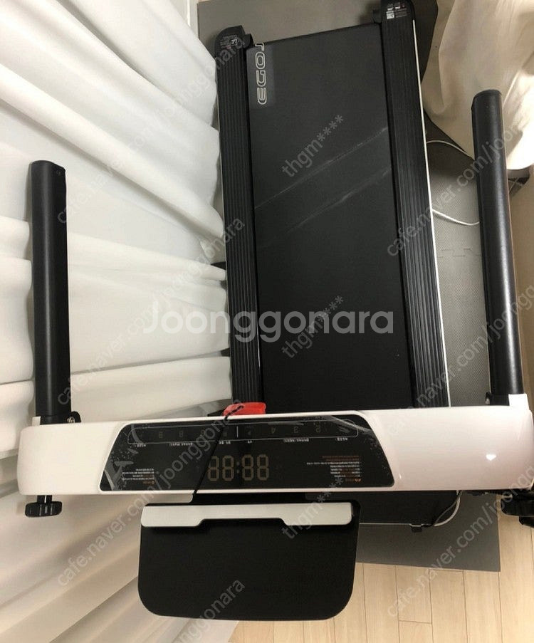 가정용 런닝머신 LT01 화이트 + 충격방지 매트--3