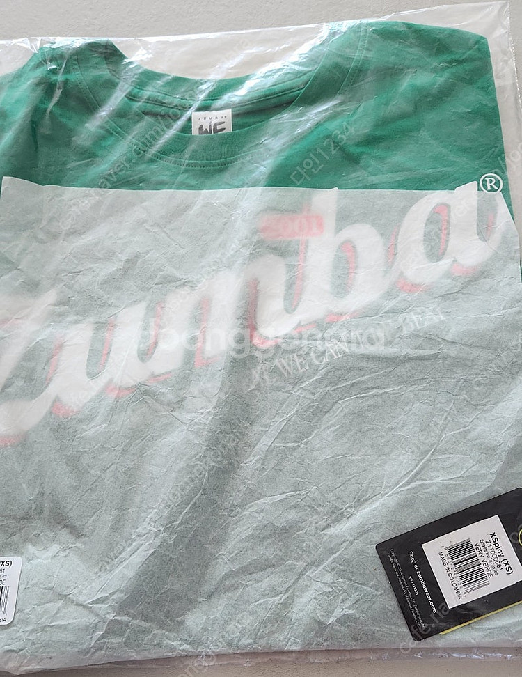 줌바웨어 티셔츠 새제품--1