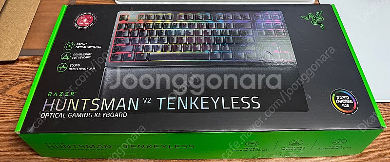 레이저 헌츠맨 v2 tkl 리니어 판매합니다(키캡2종포...--1