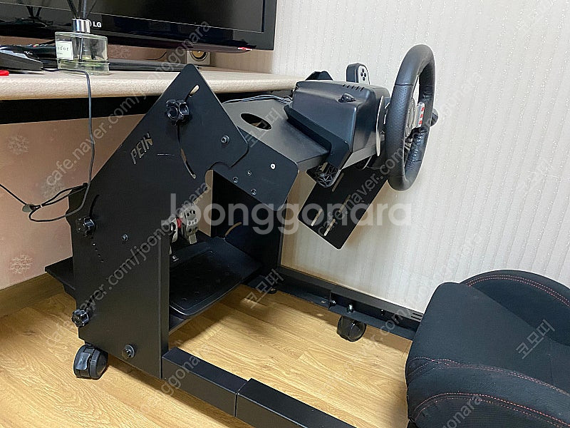 Logitech G27 + 페인 PEIN 거치대 풀세트--1