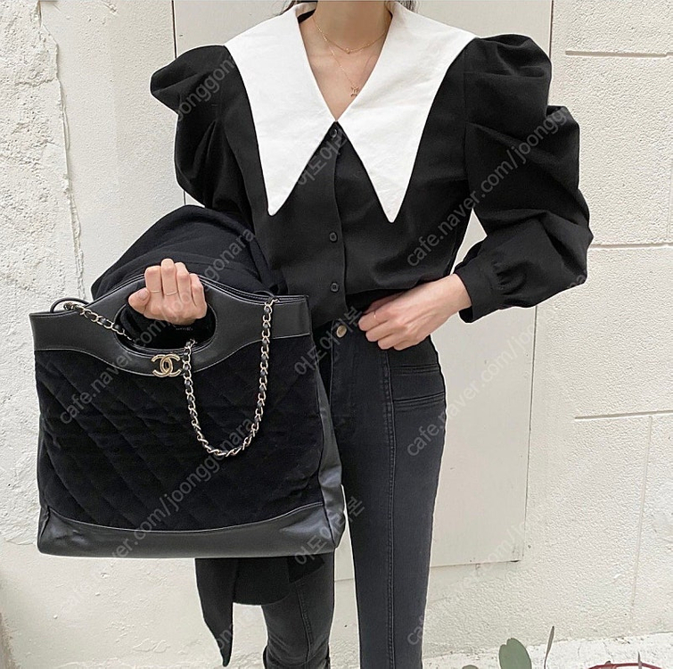 러브미우 카라 배색 블라우스 리본타이 글로니 시눈 로즈니 라벨르블랑 업타운홀릭 메이빈스 로아르 파티수 블루민 더바넷...--1