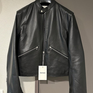 토니웩 레더 카프 레이서 블루종 자켓 Leather Cafe Racer Jacket Black L 사이즈