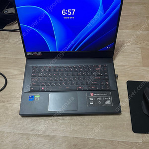 개인 노트북 msi gp66 신품 배터리교체