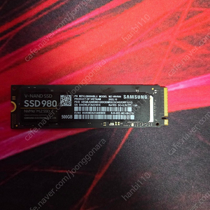 980 NVMe m2 ssd 500GB 팝니다