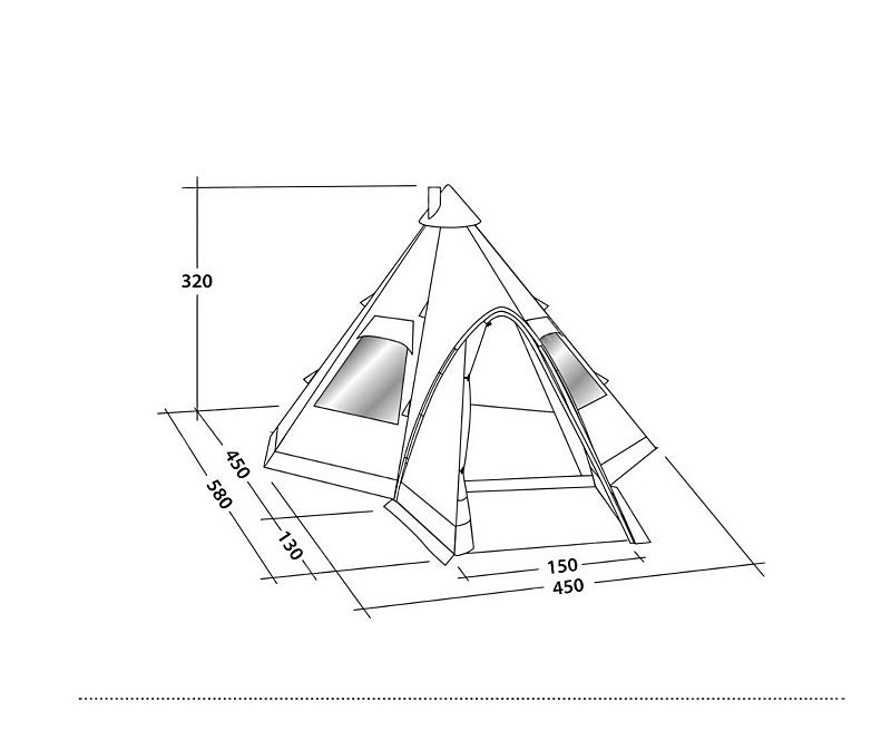 면텐트 로벤스 키오와 티피텐트 (+전용 카페트) 판매합니다. 이미지
