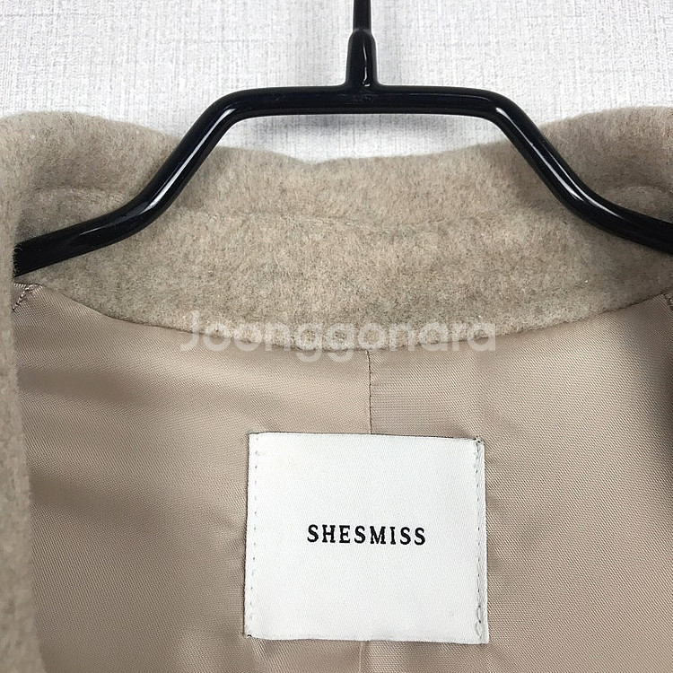 쉬즈미스 카라넥 캐시미어 블랜드코트 여성55--6