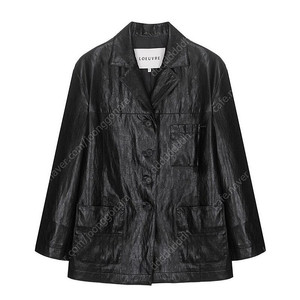 루에브르 Classic Faux Leather Jacket