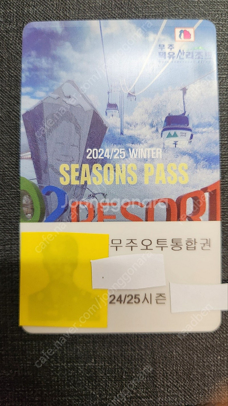 무주/오투 통합2 시즌권 2매--0