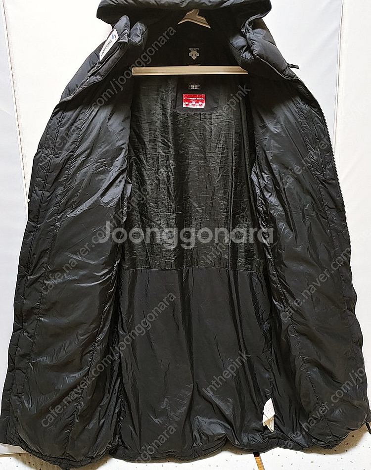 [XL] 데상트 아우디 롱패딩점퍼 블랙1187--1