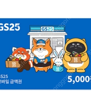 gs25기프트콘5000원2025년4월까지