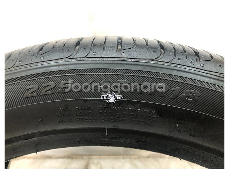 중고타이어 한국타이어 벤투스 V2AS 225/45R18...--6