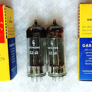 Mullard/Siemens 멀라드 EZ40 정류관. 사각게터 NOS NIB 1개 판매