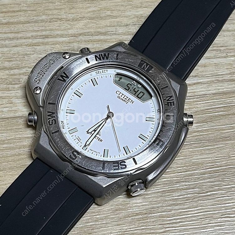 Citizen 빈티지 시티즌 티타늄 39mm 고도 계측...--0
