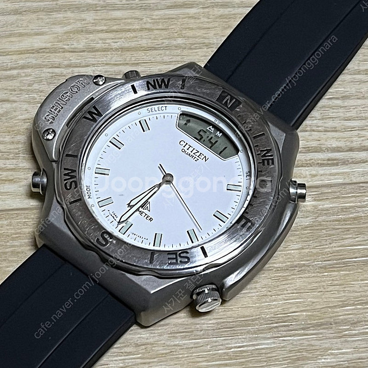 Citizen 빈티지 시티즌 티타늄 39mm 고도 계측...--5