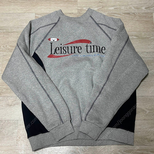 LEISURE TIME LOGO SWEATSHIRT GREY 맨투맨 m