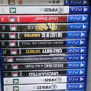 PS5 레인보우식스, PS4 세키로, 언틸 던, MLB 더쇼, 레고무비, 용과같이 시리즈, 라스트 오브 어스 등 팝니다