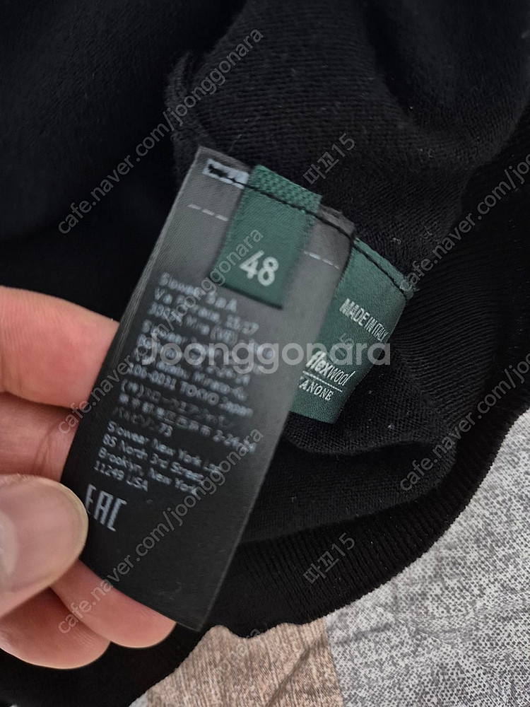 자노네 (슬로웨어) 검정 니트 48--2