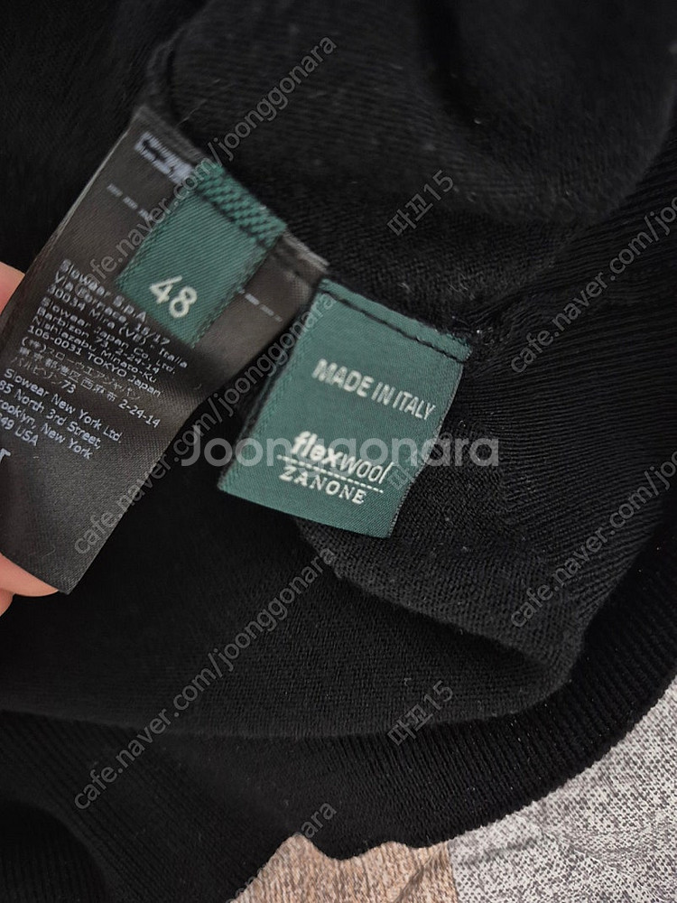 자노네 (슬로웨어) 검정 니트 48--3