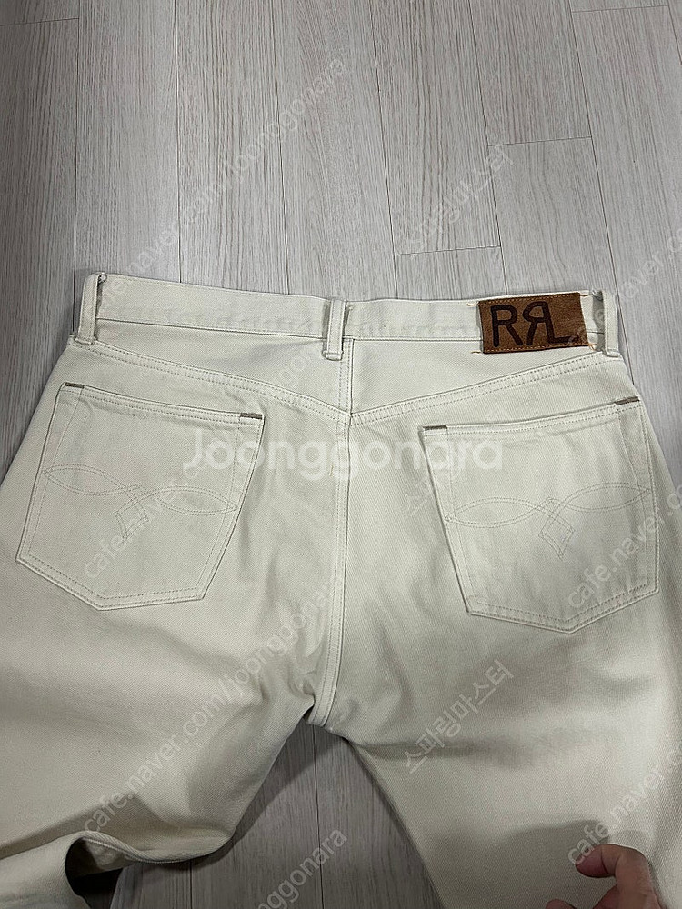 더블알엘 RRL 에크루 데님 34*32 기장수선 실측유--3