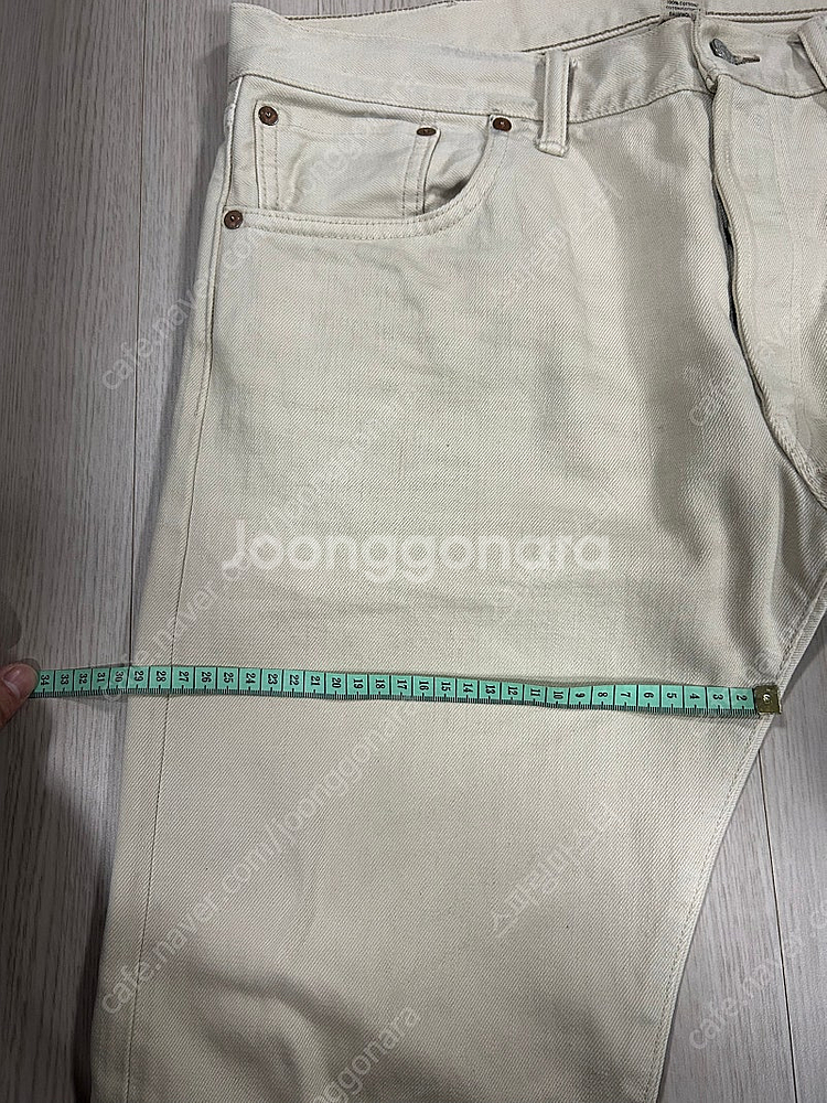 더블알엘 RRL 에크루 데님 34*32 기장수선 실측유--9