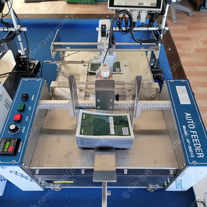 중고 국산 오토피더 자동 공급기 + 잉크젯 소비기한 자동날인기 5종류