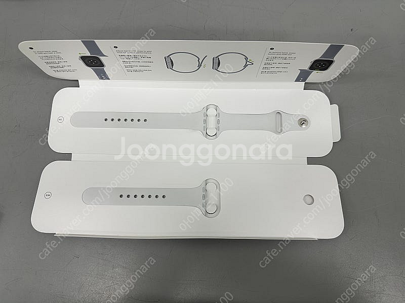 애플워치 정품 스포츠밴드 스트랩 화이트 44/45mm--0
