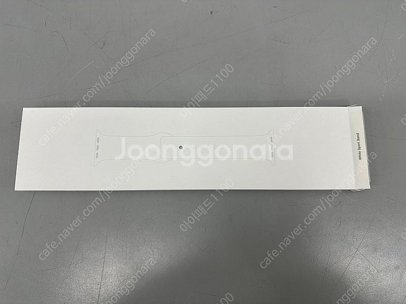 애플워치 정품 스포츠밴드 스트랩 화이트 44/45mm--1