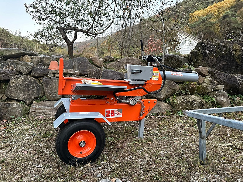 수직 대형 유압 도끼 25톤 변형 가솔린 엔진 십자 날--4