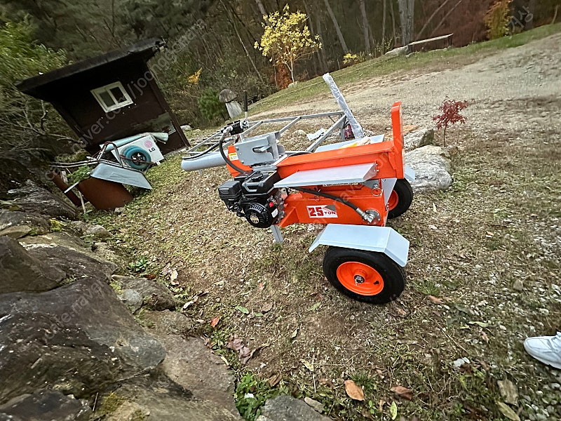 수직 대형 유압 도끼 25톤 변형 가솔린 엔진 십자 날--5