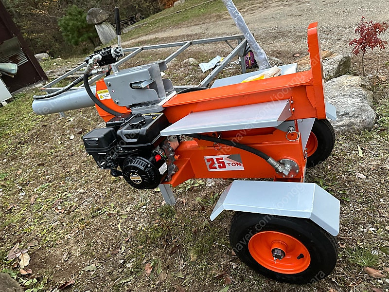 수직 대형 유압 도끼 25톤 변형 가솔린 엔진 십자 날--6