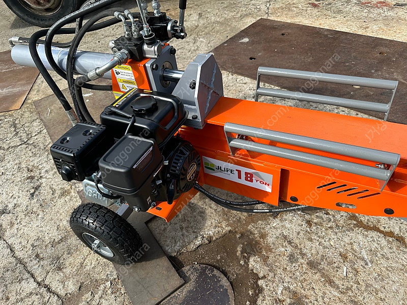 (신) 대형 유압도끼 십자날 높이조절 가솔린엔진 장작패기--2