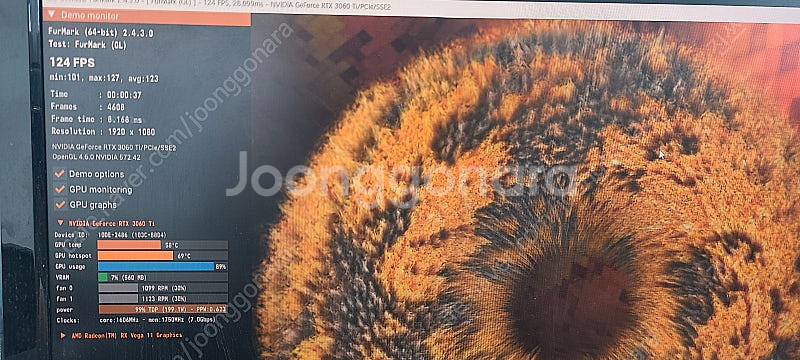 HP RTX3060TI 판매 합니다.--6