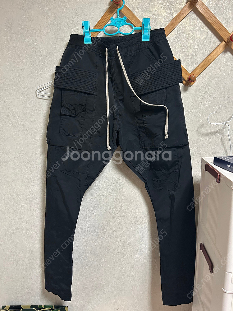 [S] 릭오웬스 태권도 크리치 카고팬츠MU 블랙 (스캇...--2