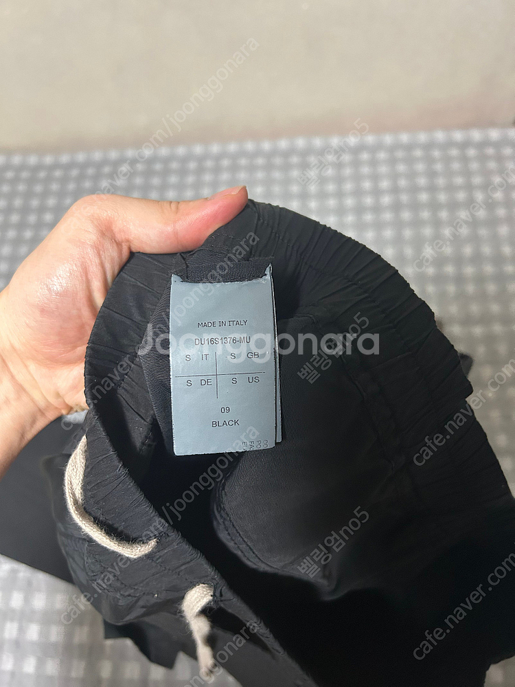 [S] 릭오웬스 태권도 크리치 카고팬츠MU 블랙 (스캇...--4