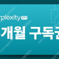 퍼플렉시티 Perplexity PRO AI 3개월 구독