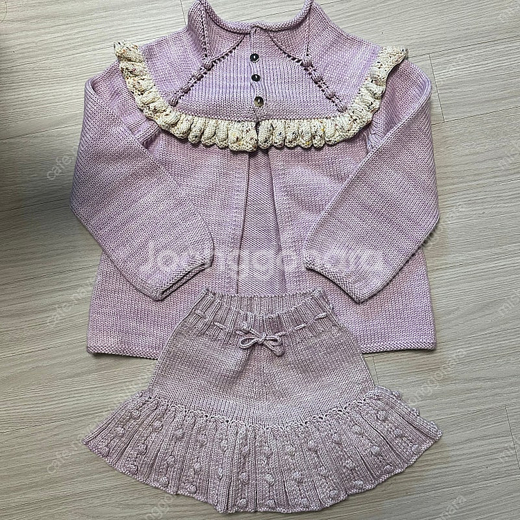 [미샤앤퍼프] BLUE RIBBON STRIPE 러플 세일러 가디건 K2082S26-0C9